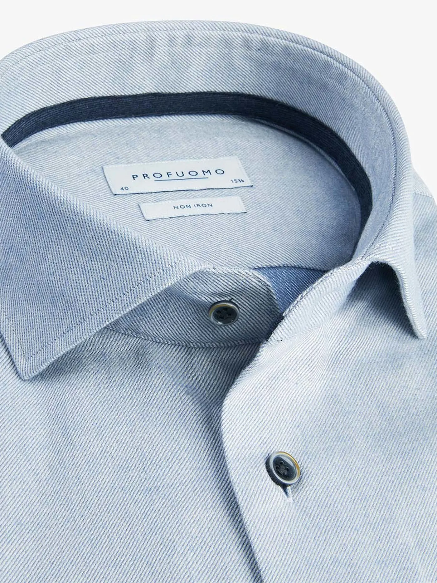 PROFUOMO | Flanellhemd Slim Fit | hellblau